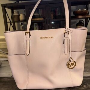 Michael Kors Light Pink Tote with Gold Accents